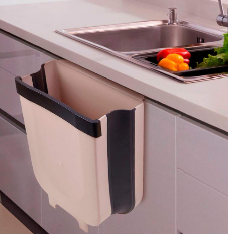 Basurero de cocina plegable